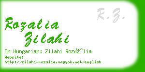 rozalia zilahi business card